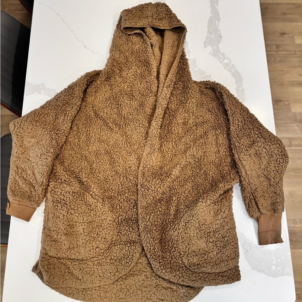 Fashion Nova Brown Sherpa Jacket